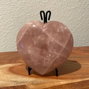 Authentic Rose Quartz Heart